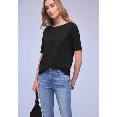 Shirt met boothals