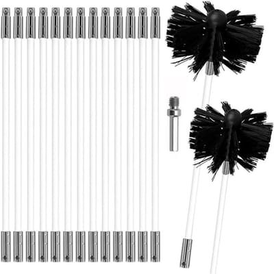 MRKK® Schoorsteenveegset - Schoorsteenveger - Schoorsteenborstel 150mm