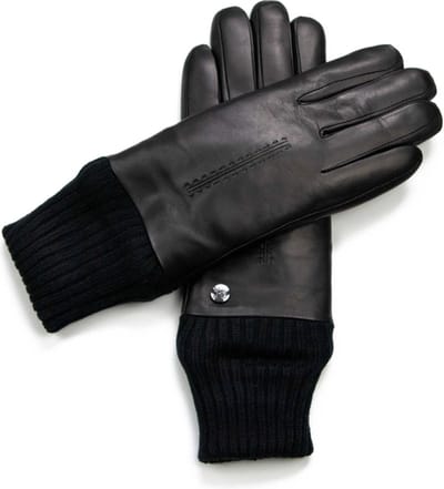 Warme dames handschoenen - Nappaleer en Merino voering - Winter - Touchscreen - Zwart - S - Echt leder/schapenvacht