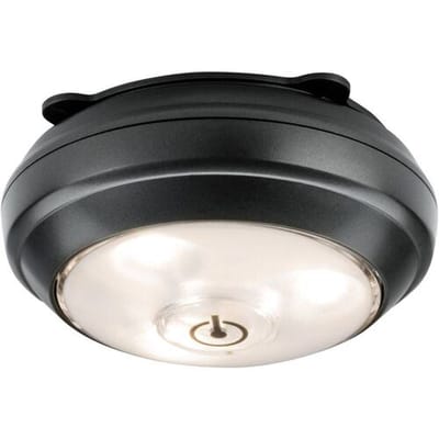 LED-kastverlichting Batterij ButtonLED incl. schakelaar 88 mm 70lm 3000K dimbaar Antraciet