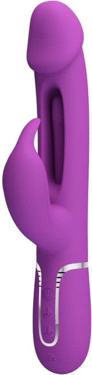 PRETTY LOVE - KAMPAS 3 IN 1 MULTIFUNCTIONELE RABBIT VIBRATOR PAARS | VIBRATOR | BUNNY VIBRATOR | SEKSSPEELTJES VOOR VROUWEN | SEX TOYS VOOR VROUWEN | SEKSSPEELTJES VOOR KOPPELS | SEX TOYS VOOR KOPPELS | SEKS SPEELTJES