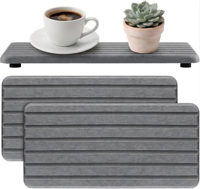 Waterabsorberende onderzetters, droogmat voor keuken en badkamer, ideaal voor werkbladen en bureaus, 2 stuks