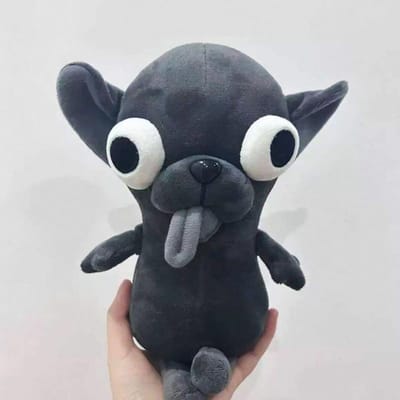 Haute Qualité 15/25cm Peluche de Haute Qualité Animaux de Haute Qualité Chihuahua de Haute Qualité Peluche de Haute Qualité Jouet de Haute Qualité Porte-clés de Haute Qualité 15cm grise noire