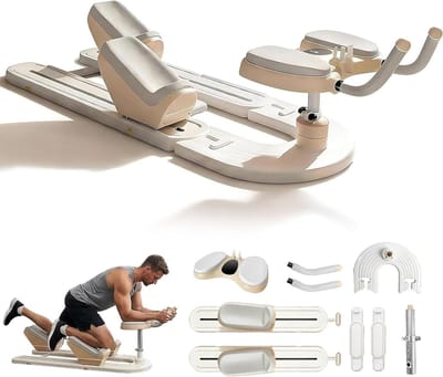 Kruipmachine Rugtrainer - Buikspiertrainer Core Trainer - Rugklachten Verlichten - Simuleert Kruipbeweging - 124 x 45.5 x 32 cm - Meerkleurig