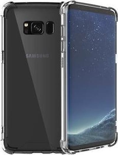 Schokbestendig Back Cover Hoesje - Shockproof Telefoonhoesje - Geschikt voor Samsung Galaxy S8 Plus - Transparant