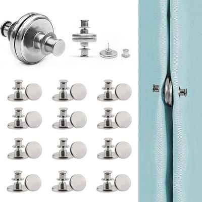 Dailygoody - Gordijnmagneten - Roestvrij - Duurzaam - Zilveren Magneten - Effectieve oplossing voor gordijnen - Geschikt voor slaapkamer en woonkamer