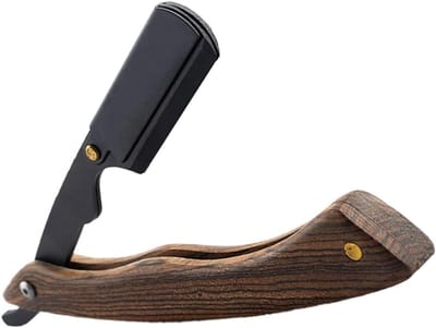 Scheermes Houder - Opvouwbaar Trimmer - Gezichtsbeharing Verwijderen - Roestvrijstalen Klem - 15 x 3 x 1 cm - As Shown