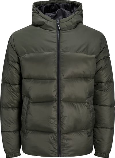 JACK&JONES PLUS JJCHILI PUFFER HOOD PS Heren Jas - Maat EU3XL US1XL