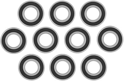 Allecto - Metalen lager - diepgroeflager - 10 stuks - 20x42x12 mm - kogellager - hoogwaardige kwaliteit - geschikt voor diverse toepassingen