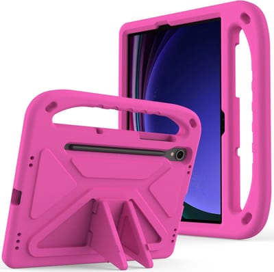 Coverup Tablethoes geschikt voor Samsung Galaxy Tab S10 Lite / S10 FE / S9 FE Hoesje - ShockProof Kids Case - Roze