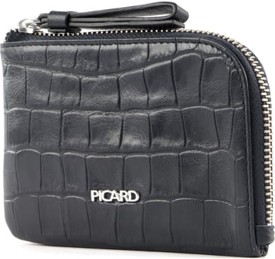 PICARD Leren Portemonnee Dundee 1 Zip Around Wallet Ozean Blauw