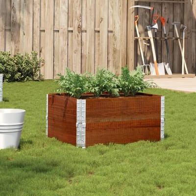 vidaXL - Plantenbak - 80x60 - cm - massief - grenenhout - bruin
