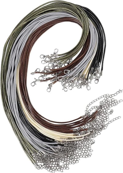 Verstelbare Necklace Cord van 1.5mm voor DIY Sieraden, 30 Stuks met Kreeftsluiting voor Armbanden en Kettingen