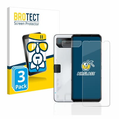 Screenprotector 3 Stuks voor ASUS ROG Phone 7 Ultimate (Voor+Camera) Beschermglas transparant