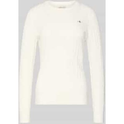 Gebreide pullover met labeldetail