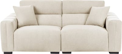 FAUSKAN - Driezitsbank - Lichtbeige - Polyester