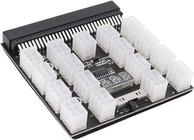 Voeding Adapter - Server - 1200W - Zwart - 17 poorten - ATX - 6 pins - Compatibel met DPS-800GB 1200FB 1200QB.