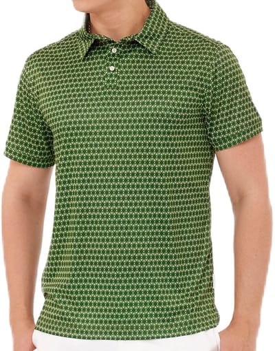 Func Factory mannen Polo Zig Zag groen maat S