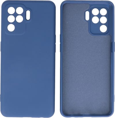 Fashion Backcover Telefoonhoesje - Color Hoesje - Geschikt voor Oppo A94 4G - Navy