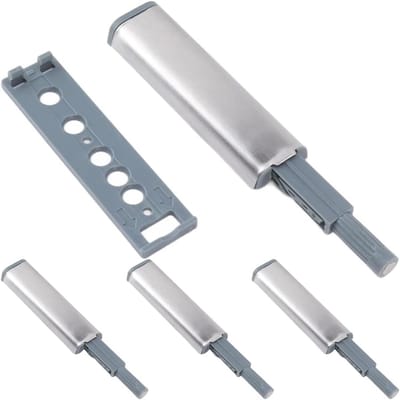 4x Push-Pull Deurdrangers voor Meubels | Aluminium Magneetsluiting voor Robuuste Deuren