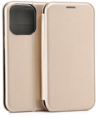 Beline - Boek Stijl Hoesje - iPhone 16 Pro - Goud Magnetische Sluiting - Luxe Ontwerp - Volledige Bescherming