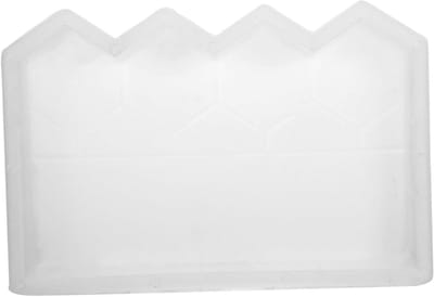 Betonnen Padmal - Cement Mal Tuin - Tuinpad Aanleggen - Herbruikbaar Kunststof - 40 x 26 cm - Wit