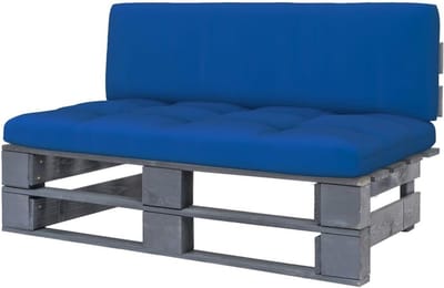 Pallet Middenbank - Houten Bank - Buiten Ontspannen - Modulair Ontwerp - 110 x 65 x 55 cm - Grijs