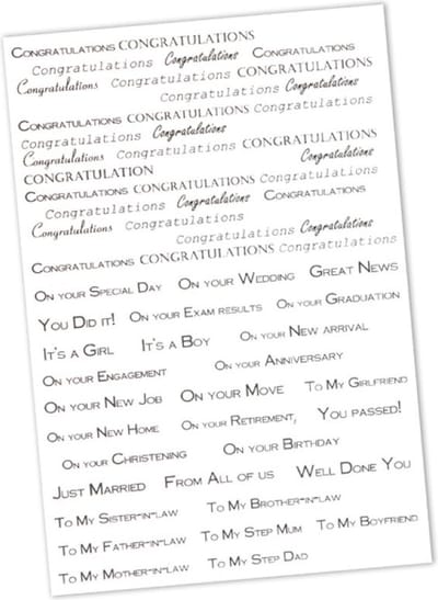 Anna Marie Designs: Special Congratulations Stamp Set