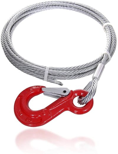 Stalen Kabel - Lierkabel Touw - Lasten Hefen - Gegalvaniseerd Staal - 6 mm 50 m - Zilver