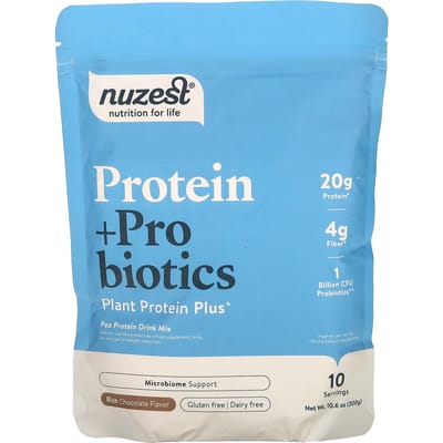 Nuzest, Protéine + Probiotique, Chocolat Riche, 10,6 oz (300 grammes)