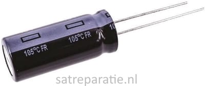 3300uF 16Volt | Panasonic | 12.5x30mm | Homecast | Levensduur 10000 uur
