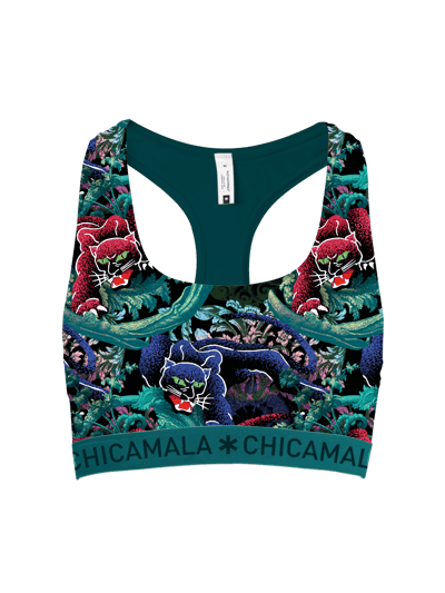 Chicamala Dames BH – 1 Pack – 95% Katoen – Ademend – Onderbroeken Dames – Racerback Top – Normale Lengte