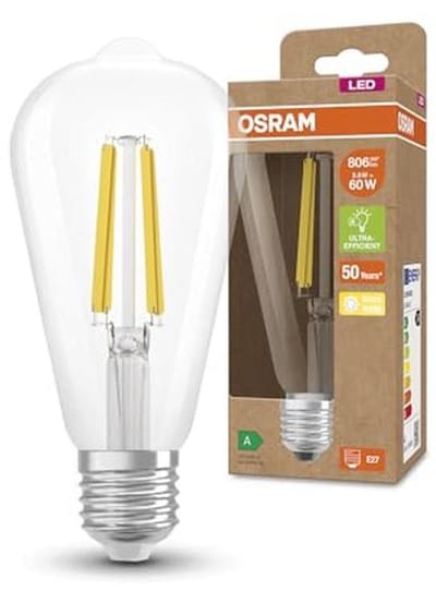 E27 LED Filament Spaarlamp Warm Wit 4W - Vervangt 60W Gloeilamp