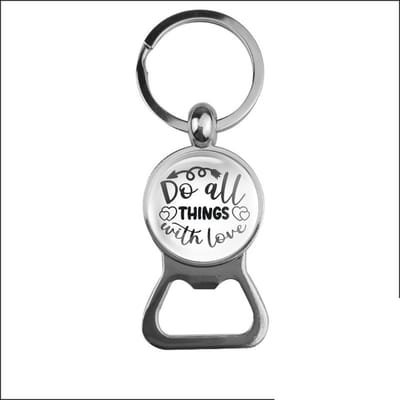 Bieropener Glas - Do All Things With Love
