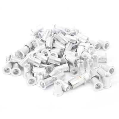 100 stuks Trekmoeren Aluminium Platte Kop Verticaal Hardware Accessoires WJ?30045M10