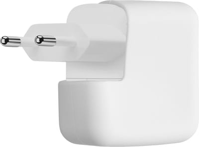 kwmobile Beschermhoesje voor oplader geschikt voor Apple 35W Dual USB-C Power Adapter - Siliconen cover case in wit