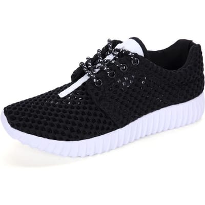 Mesh Ultralichte Koppelschoenen ,Unisex Schoenen Lichte Ademende Schoenen ,Casual Mode Openwerkschoenen 35 -44 44 zwart