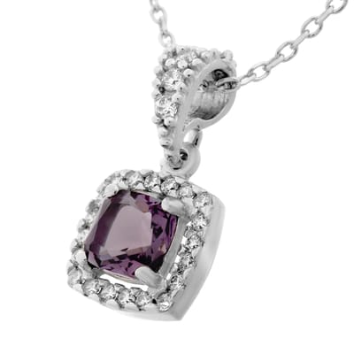 Orphelia ZH-7199/LA - CHAIN WITH PENDANT PRINCESS - 925 silver - cubic zirkonia - 45 cm