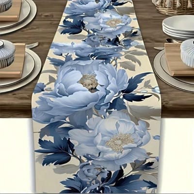 1 stuks beige-bruine patchwork tafelkleed met rood-witte geometrische ruitpatronen. Boerderijstijl, perfect voor binnenkeukens, feesten, restaura 90x33cm
