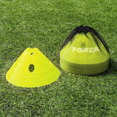 Grote Trainingskegels Voetbal Markering Kegels Set van 20 Stuks - Alle Ondergronden