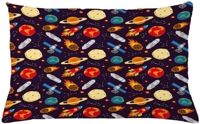 ABAKUHAUS Kussenhoes Universum – Dubbelzijdig bedrukt – 65x40 cm – Multicolor