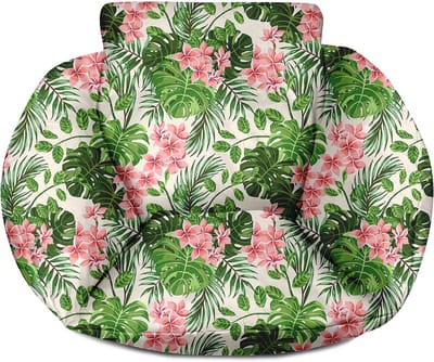 Hangstoelkussen, kussen voor draaistoel, kussen voor katoenen hangschommel, hangmand, hangstoel, rugkussen voor teraas en tuin Palm Hell