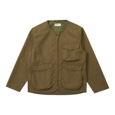 jas Universal Works parachute voering jas geborsteld polytech - khaki
