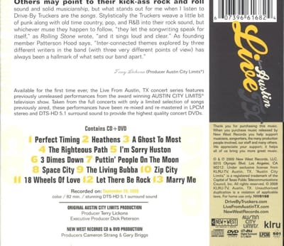 Live From Austin Tx -Cd+Dvd- - Drive-by Truckers
