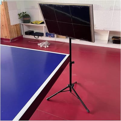 Tafeltennis Reboundbord - Oefenbord Retour - Vaardigheden Verbeteren - Verstelbare Hoek - 60-110 cm Hoogte - Zwart