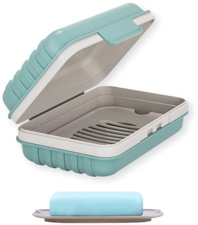 Dailygoody - Soap Holder - Soap Dish - Leak-proof Design - Blauw