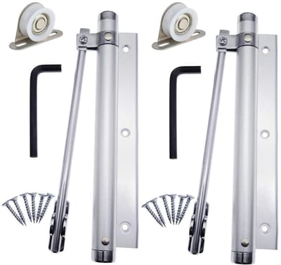 Dailygoods - Licht Duty Aluminium Deur Sluiters - 2 Stuks Automatische Deurdranger
