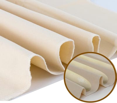 Famanu – Broodbakwerende doek - 90x65 cm brooddoek herbruikbare bakkersbank - katoenen brooddoek voor het rollen van deeg - stokbrood - broden - gebak - zelfgemaakt brood