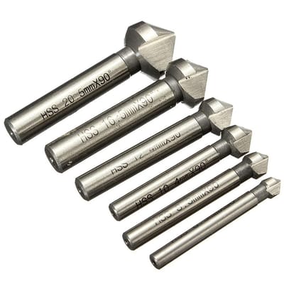 Dailygoody - Boorset - 6-delige HSS Boor Set - Voor Metalen en Houten Bevelingen - Professioneel Gereedschap - Precisie en Betrouwbaarheid - Onmisbaar.