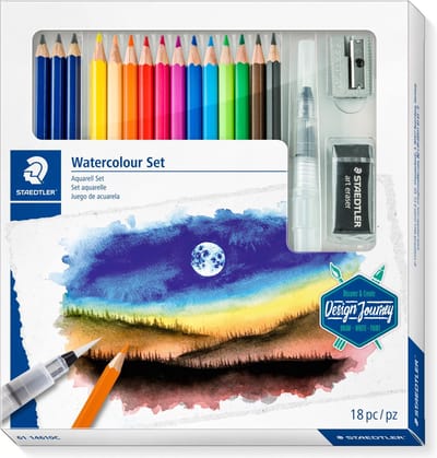 Kleurpotloden staedtler watercolor aquarel 18dlg | 4 stuks